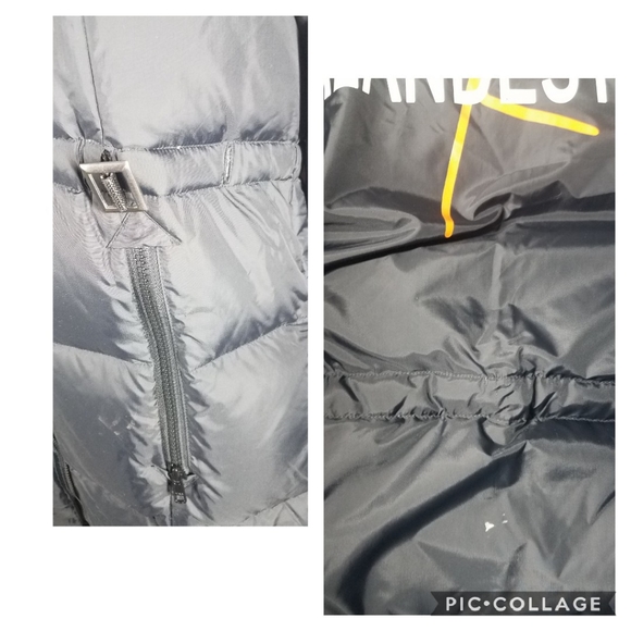 Klandestine Black Long Puffer Down Coat - Picture 3 of 5